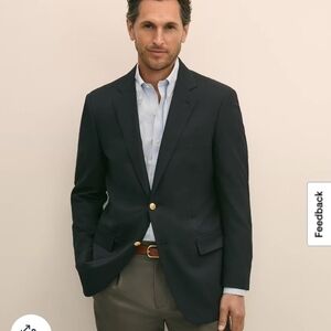 Brooks Brothers Traditional Fit Wool Gold Button Cuff Blazer NWOT